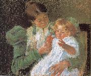 Mary Cassatt Mother and son oil painting